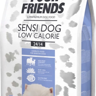 Hundfoder Four Friends Sensitive Low Calorie, 3 kg