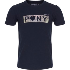 T-shirt Equipage Happy JR Navy – blå 140