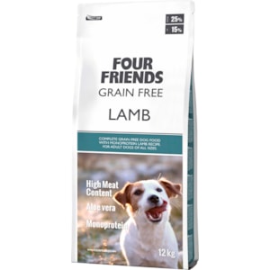Hundfoder Four Friends Grain Free Lamm 12 kg