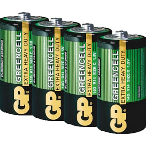 Motorbatteri GP Batteries R20PP/D, 4-pack