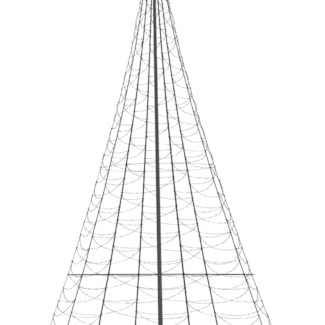 Julbelysning Fairybell Flaggstångsbelysning 10 meter, 2000 LED