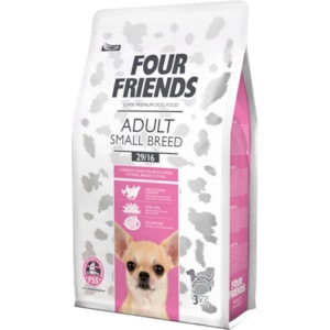 Hundfoder Four Friends Adult Small Breed 3 kg