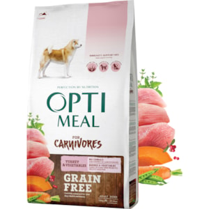Hundfoder Optimeal Adult & Senior All Breeds Grain Free Turkey & Veggies 10kg