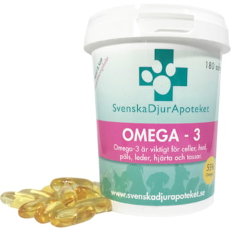 Kosttillskott Hund Svenska Djurapoteket Omega -3 180 tabletter
