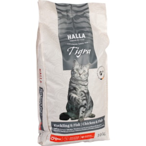 Kattmat Halla Tigra Kyckling & Fisk 10kg