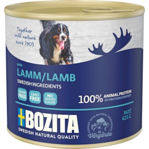 Hundfoder Bozita Paté Lamm, 625 g