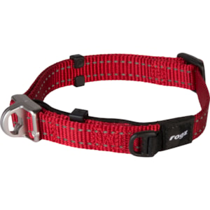Hundhalsband Rogz Safety Utility Röd - RÖD, XL