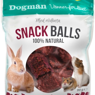 Gnagargodis Dogman Snack balls rödbeta, 90 g