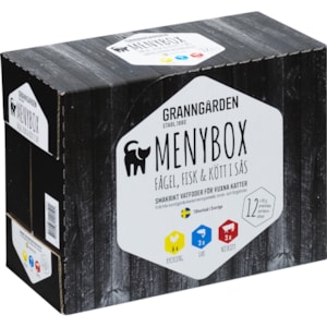 Kattmat Granngården Menybox Mix i sås, 12x85 g