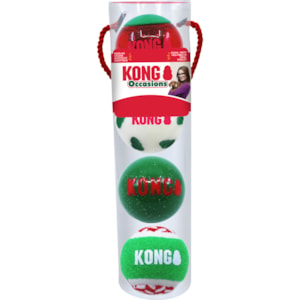 Hundleksak Kong Holiday Occasions Balls M 4-pack