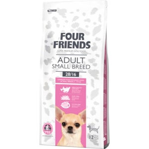 Hundfoder Four Friends Adult Small Breed 12 kg