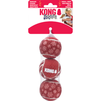 Hundleksak Kong SqueakerAir Ball M, 3-pack