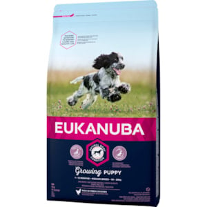 Hundfoder Eukanuba Growing Puppy Medium Breed 3 kg