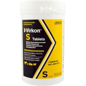Desinfektion Virkon S tabletter,  50 x 5 g