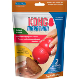 Hundgodis Kong Marathon Jordnötssmör M 2-pack
