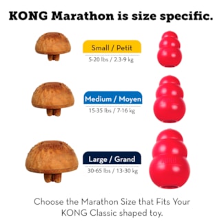 Hundgodis Kong Marathon Jordnötssmör M 2-pack