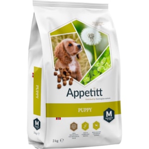 Hundfoder Appetitt Puppy M 3 kg