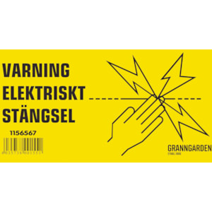 Varningsskylt Elektriskt stängsel