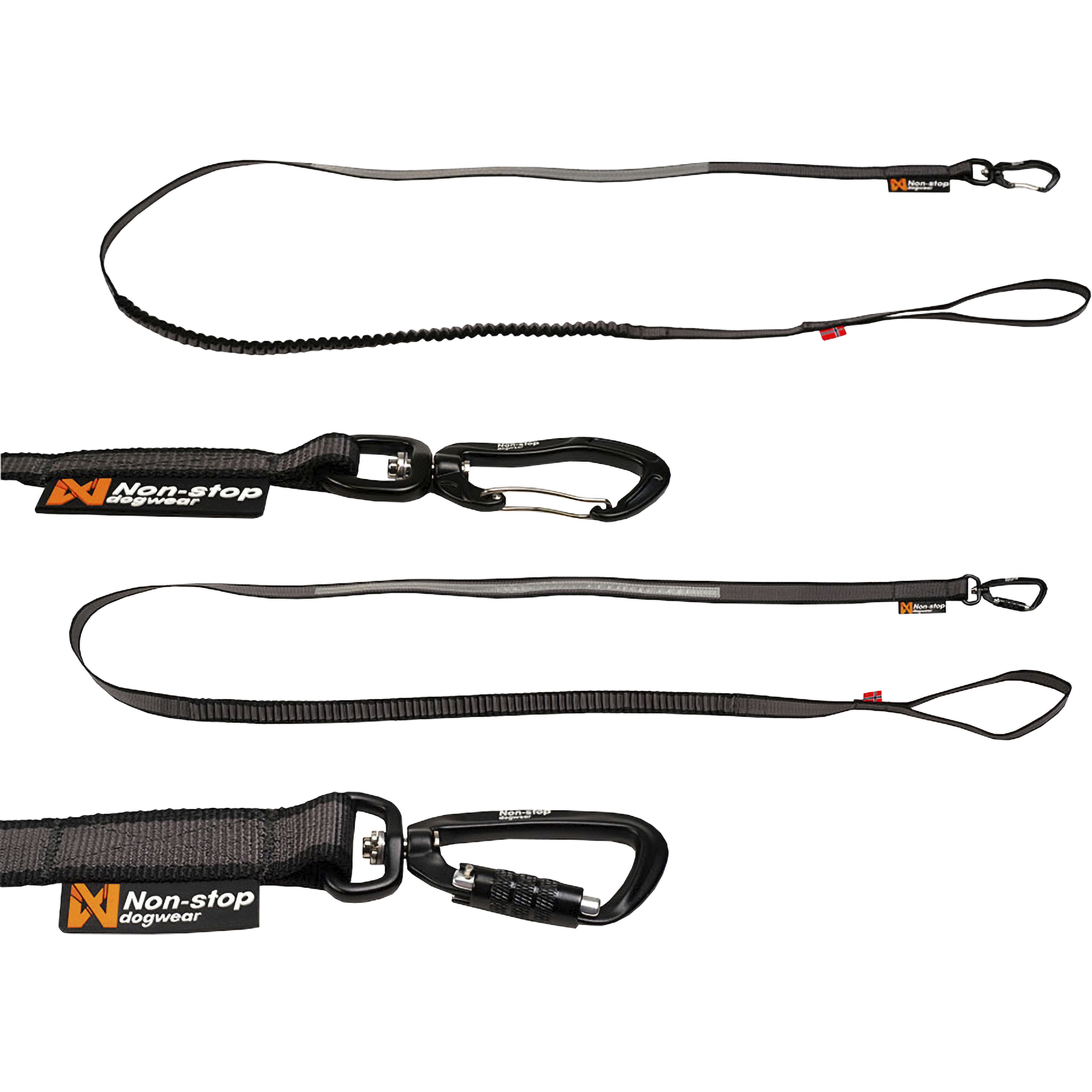 Hundkoppel Kurgo Quantum 6-i-1 Orange/Svart  granngarden.se