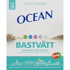 Tvättmedel Ocean Bastvätt Kulör Utan parfym 45 kg