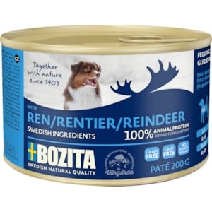 Hundfoder Bozita Paté Ren 200 g