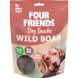Hundgodis Four Friends Dog Snacks Wild Boar 200 g