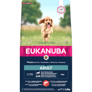 Hundfoder Eukanuba Adult Small/Medium Salmon & Barley 25 kg