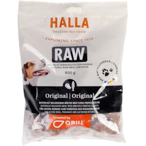 Hundfoder Halla Raw Original, 800 g