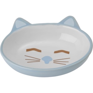 Matskål Pet Ragous Keramik Sleepy Kitty Oval Ljusblå