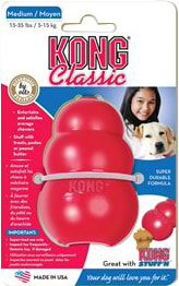Hundleksak Kong Classic Medium Röd
