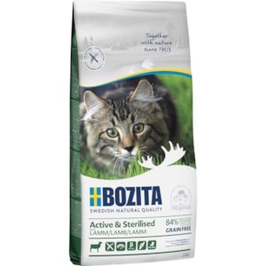 Kattmat Bozita Feline Active and Sterilised Lamm 2 kg