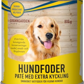 Hundfoder Granngården Paté Kyckling, 800 g