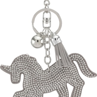 Nyckelring Equipage Häst, Silver