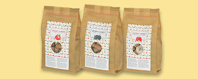 tre delizia hästgodis-paket