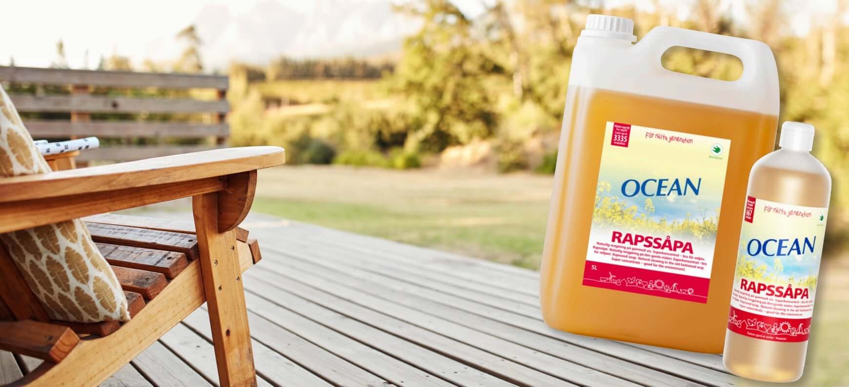 såpa altan trall trädäck med överfettad rapssåpa
