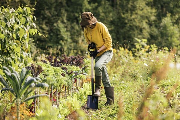 Trädgårdsredskap på Granngården