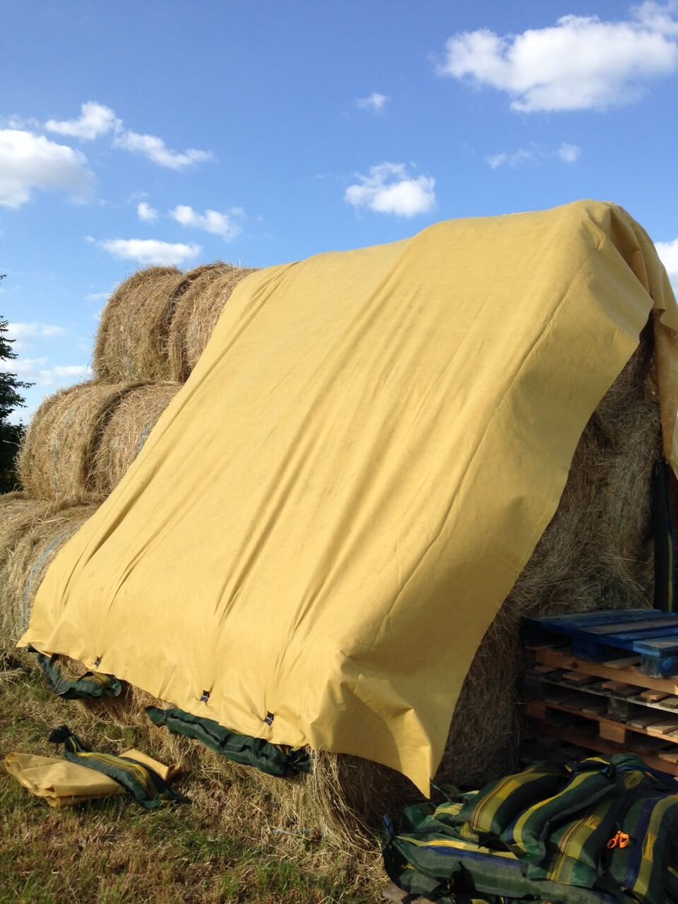 baltäckningsduk granngården