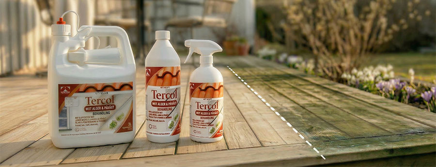 Tercol-produkt på trädäck