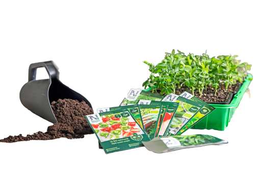 Startkit för förodling med jord och fröer